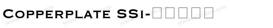 Copperplate SSi字体转换